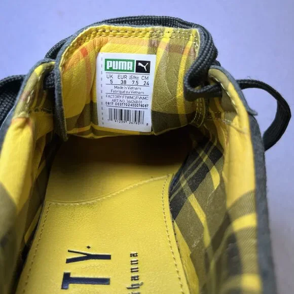Puma Fenty Cleated Creeper by Rihanna suede green yellow sneaker womens 7.5 - Picture 11 of 12